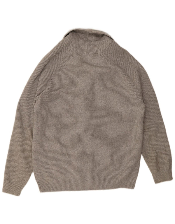 Pulover cardigan pentru bărbați Marks & Spencer XL bumbac gri
