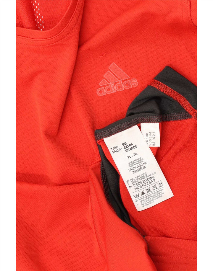 Vestă pentru bărbați Adidas Top XL Roșu Poliester Colorblock
