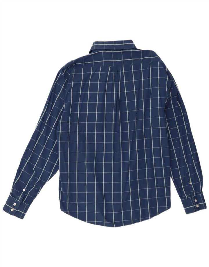 Cămașă pentru bărbați Yves Saint Laurent XL, bumbac cu carouri albastre