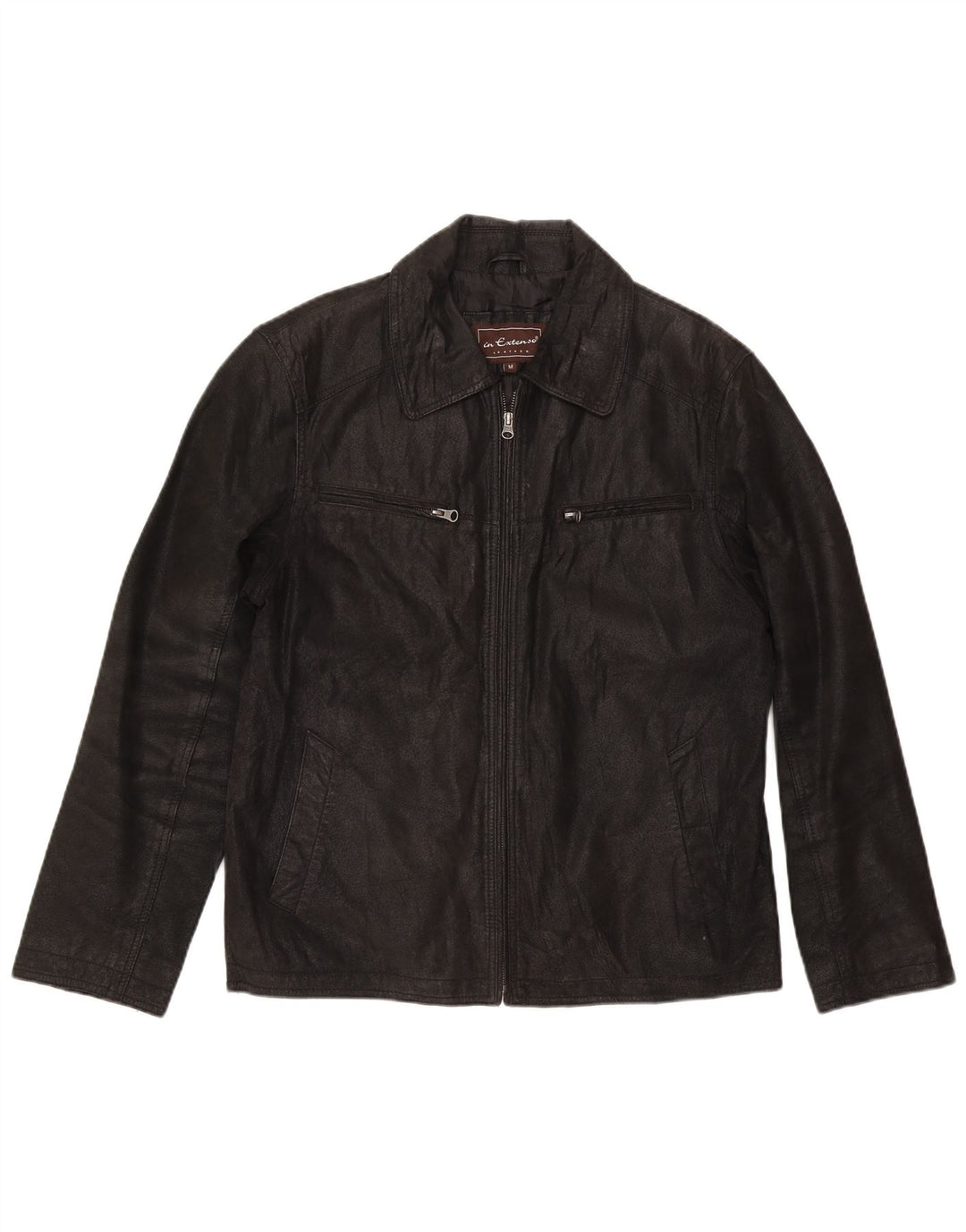 Jachetă din piele pentru bărbați In Extenso UK 38 Medium Black