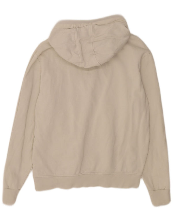 North Sails Womens Graphic Hoodie Jumper UK 20 2XL Off White Cotton