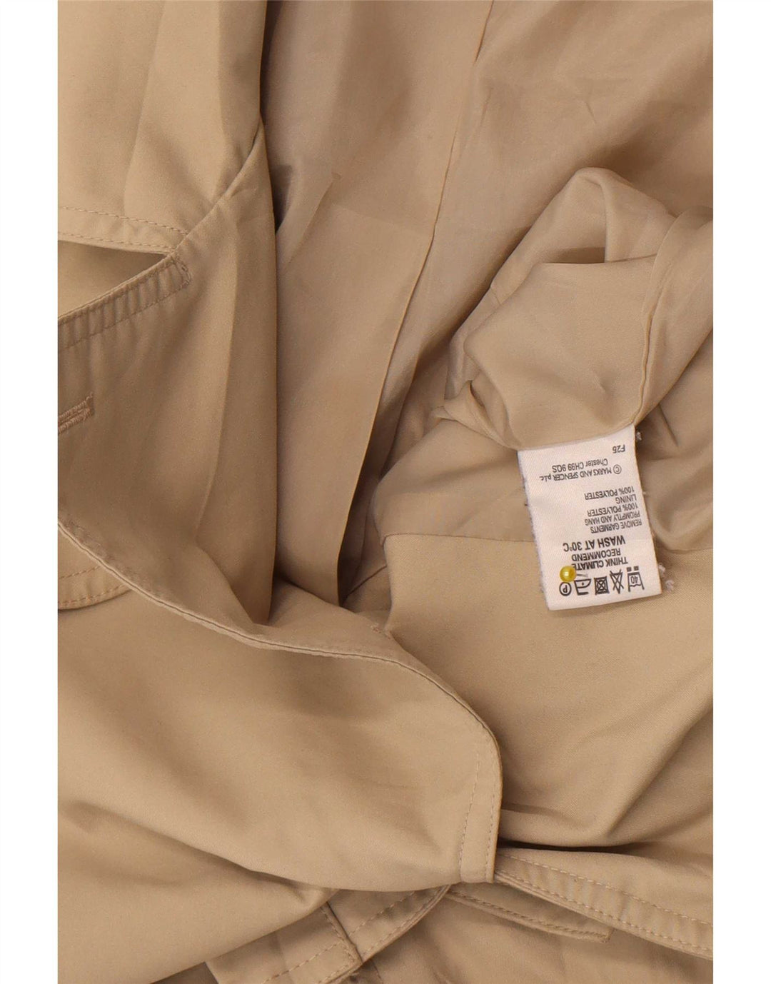 Trench pentru femei Marks & Spencer UK 14, mare, bej, poliester