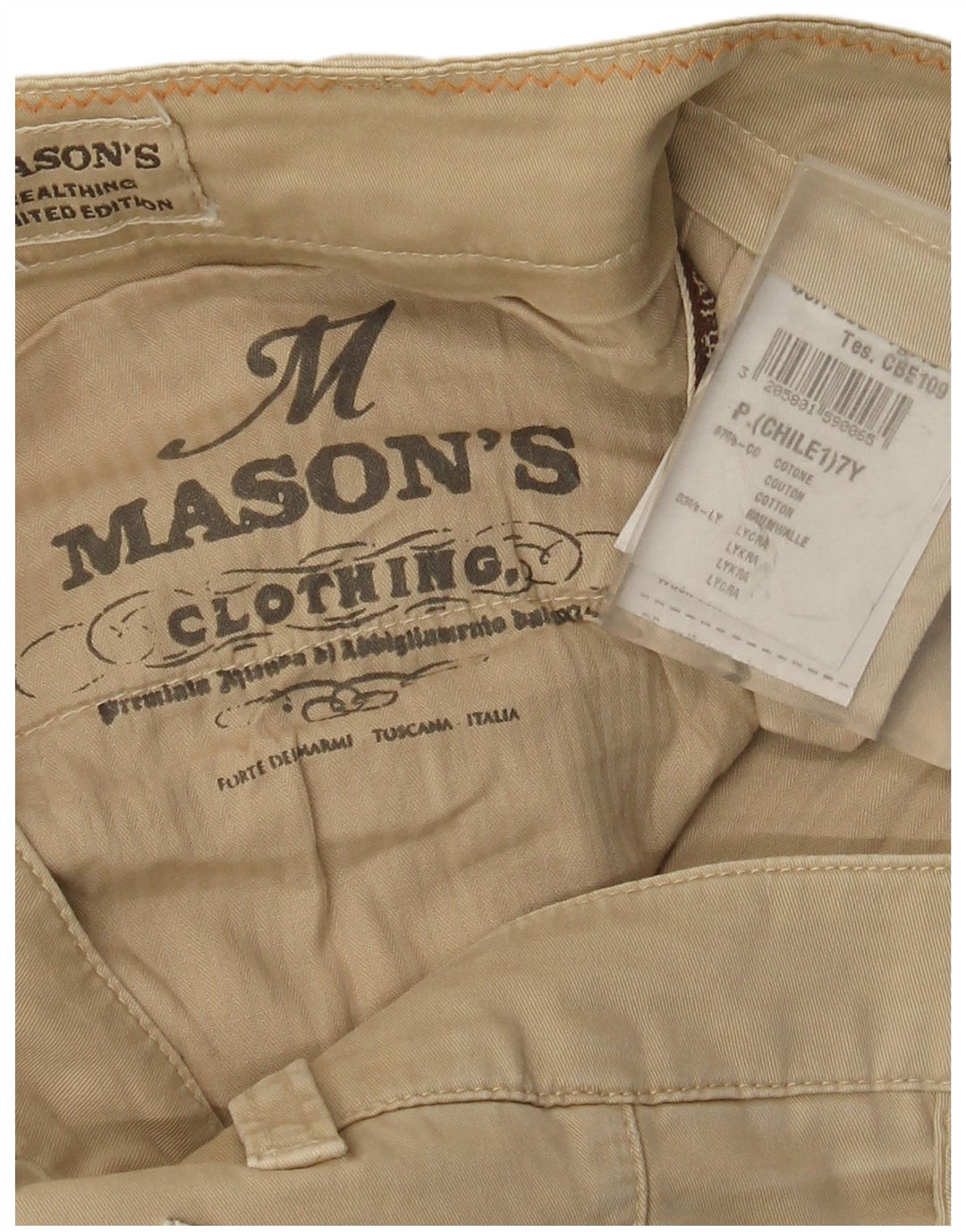 Pantaloni cargo slim pentru femei Mason's L32 L33 bumbac bej