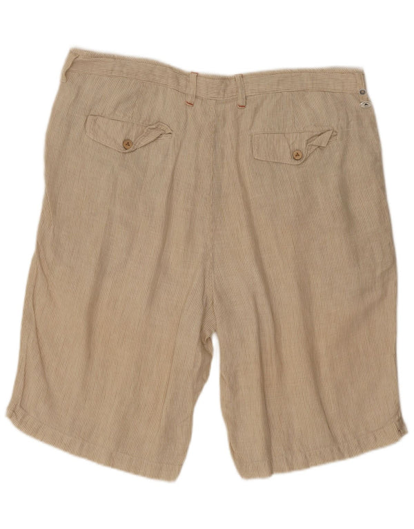 Pantaloni scurți casual pentru bărbați Tommy Bahama, cu croiala relaxată, W38 XL, alb, cu dungi
