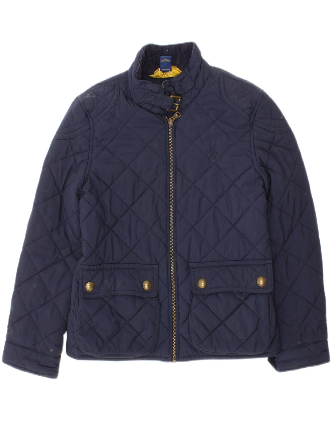 Jachetă matlasată Polo Ralph Lauren pentru fete 6-7 ani Poliester bleumarin mic
