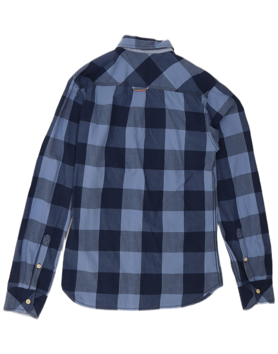 Cămașă pentru bărbați Tommy Hilfiger, bumbac cu carouri, albastru bleumarin