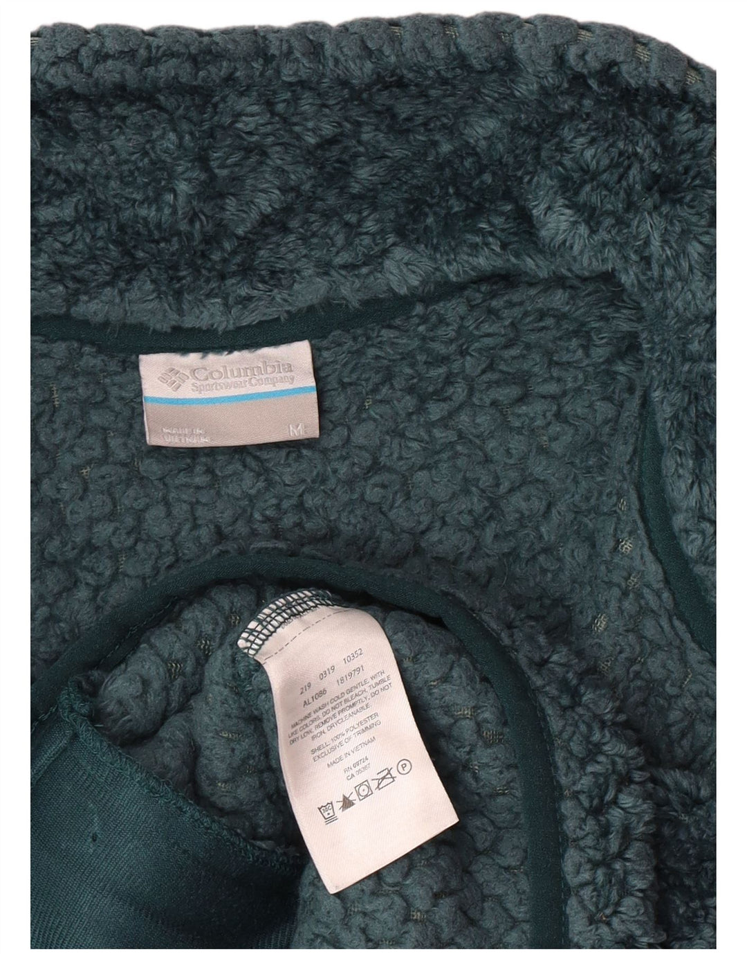 Jachetă fleece Columbia pentru femei UK 14 Medium Green Poliester Classic