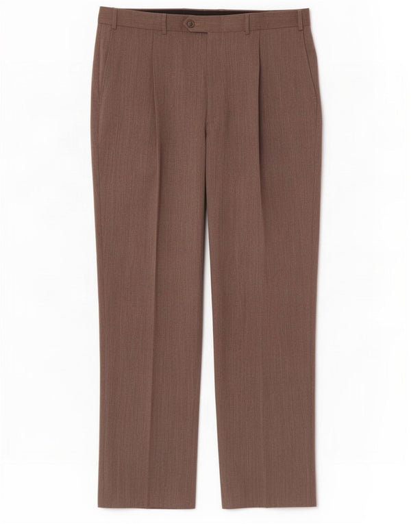 Marks & Spencer Pantaloni drepți pentru bărbați L38 L33 poliester bej