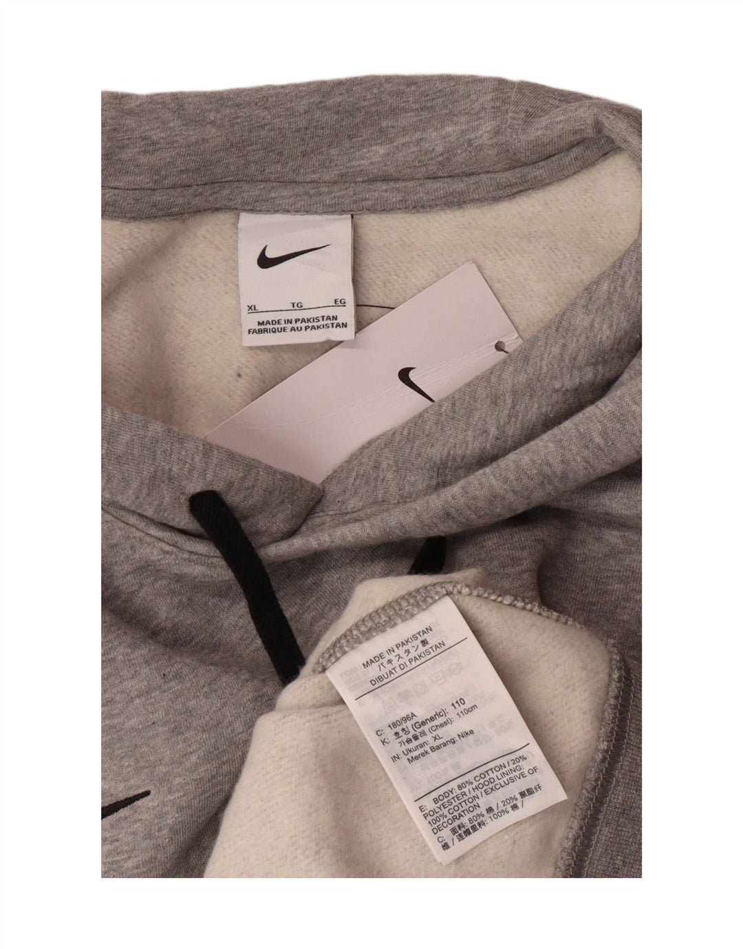 Pulover Nike pentru bărbați, XL, bumbac gri