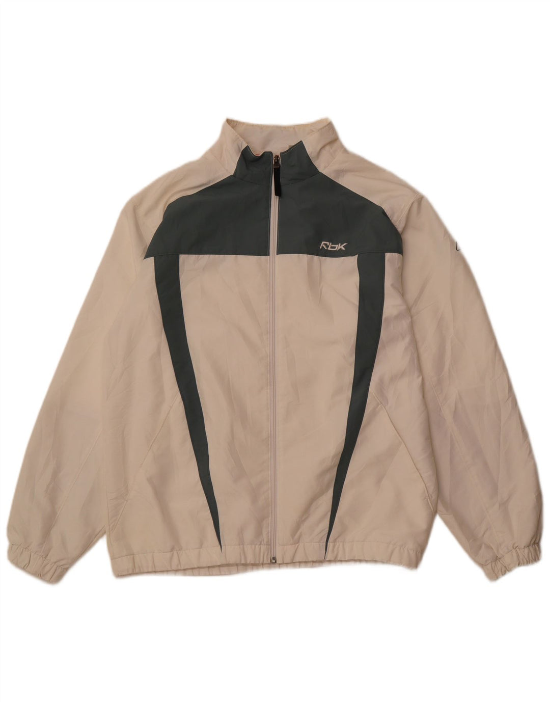 Jachetă de trening pentru bărbați REEBOK, mare, alb, poliester color bloc