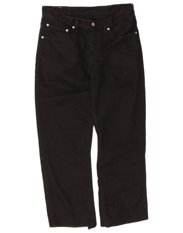 Blugi drepti pentru bărbați Levi's 752 W34 L26 bumbac negru