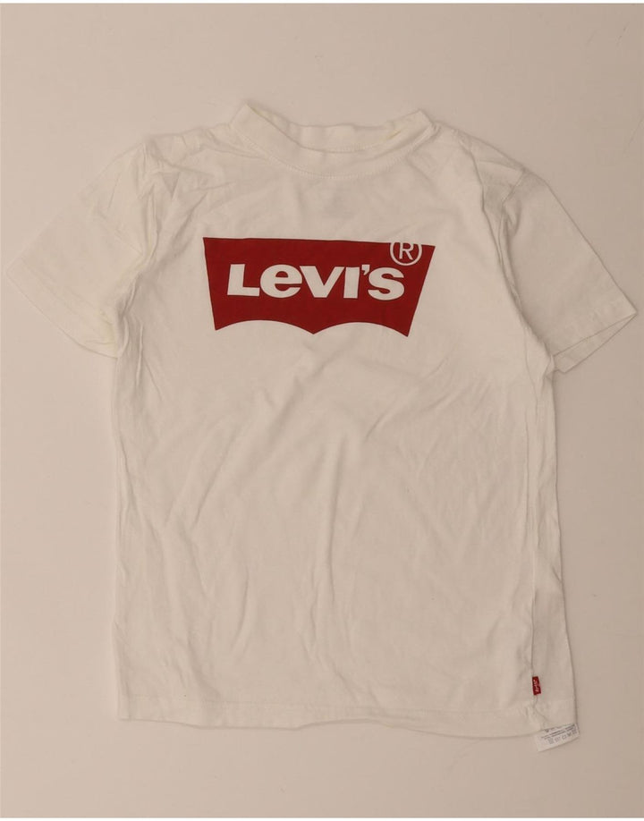 Tricou grafic Levi's pentru baieti Top 11-12 ani bumbac alb
