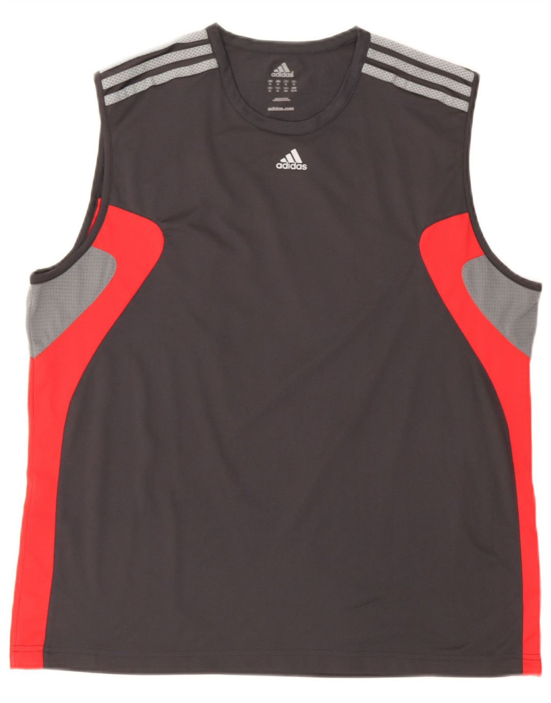 Adidas Climacool Vest Top XL Gri Poliester Colorblock