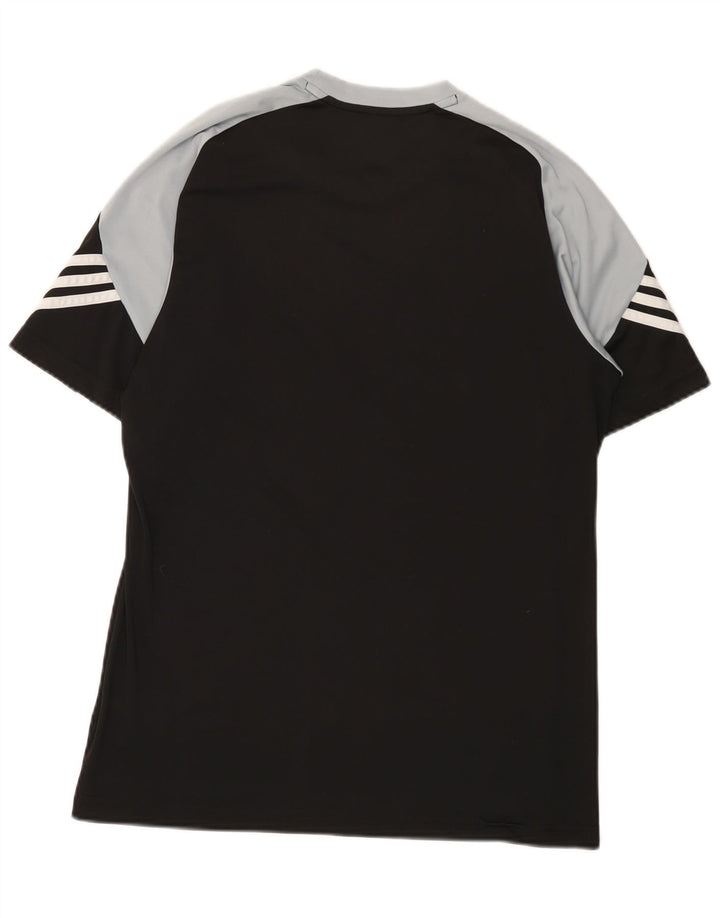 Tricou Adidas Climalite pentru bărbați Top Mediu Negru Poliester Colorblock
