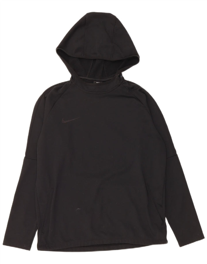 Pulover Nike Dri Fit pentru bărbați, poliester mediu negru