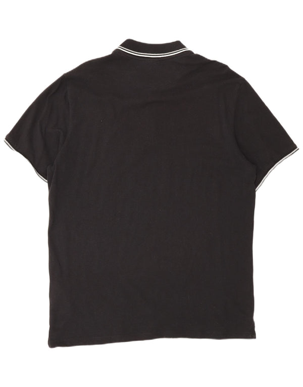 Tricou polo pentru bărbați Champion XL, bumbac negru