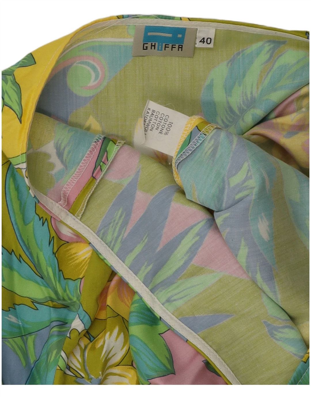 Fustă A-Line pentru Damă Vintage EU 40 Medium W30 Bumbac Floral Multicolor