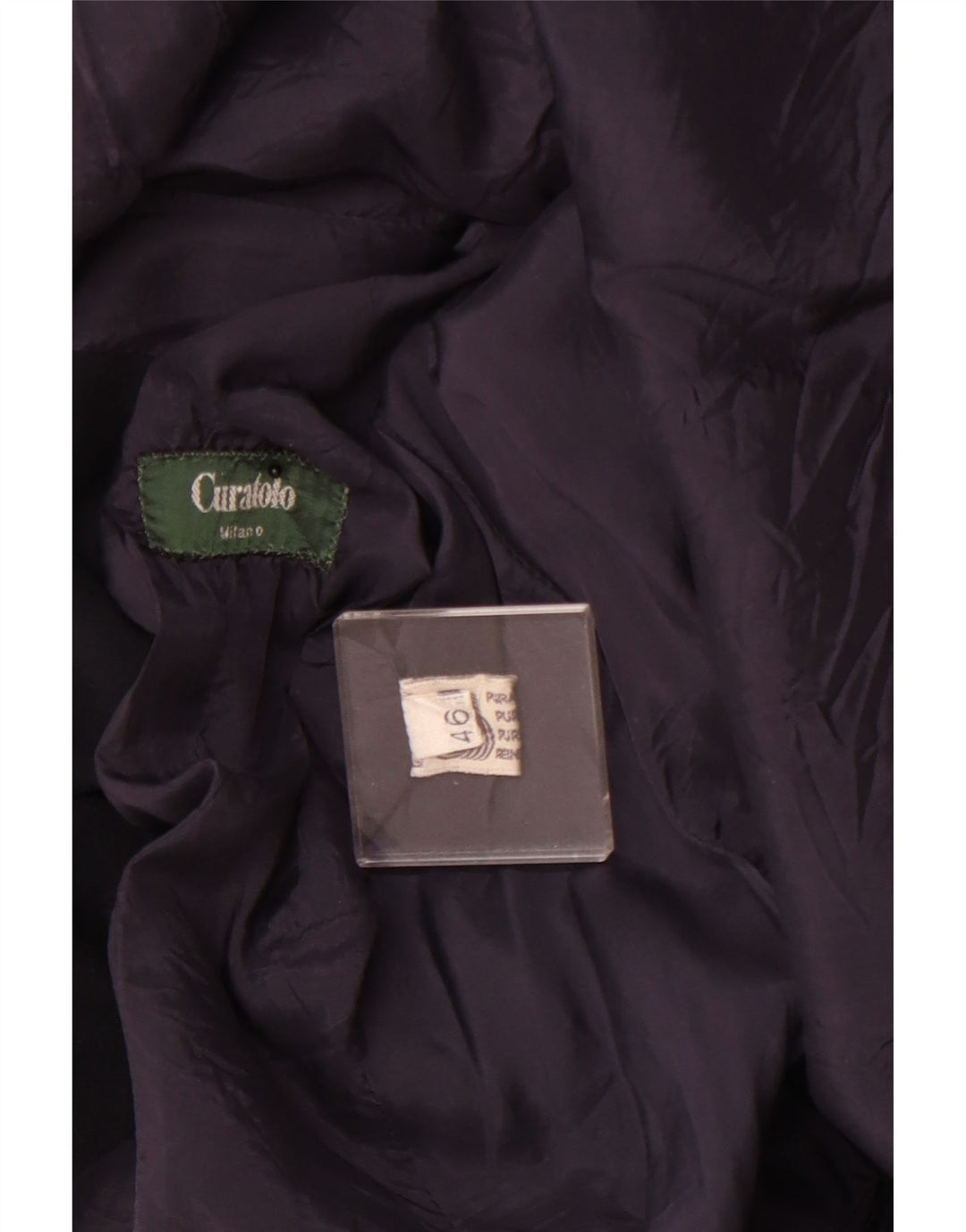 Jachetă pentru femei VINTAGE cu 3 nasturi IT 46 Lână mare albastru bleumarin