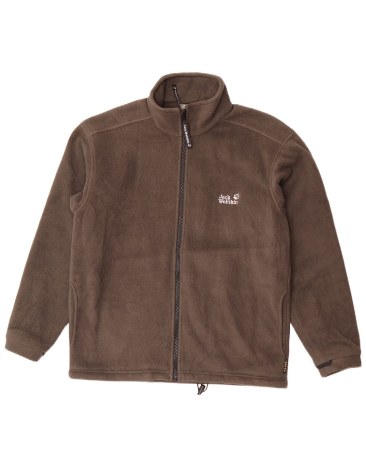 Jack Wolfskin Mens Liner Fleece Jacket UK 34 Small Gri Poliester
