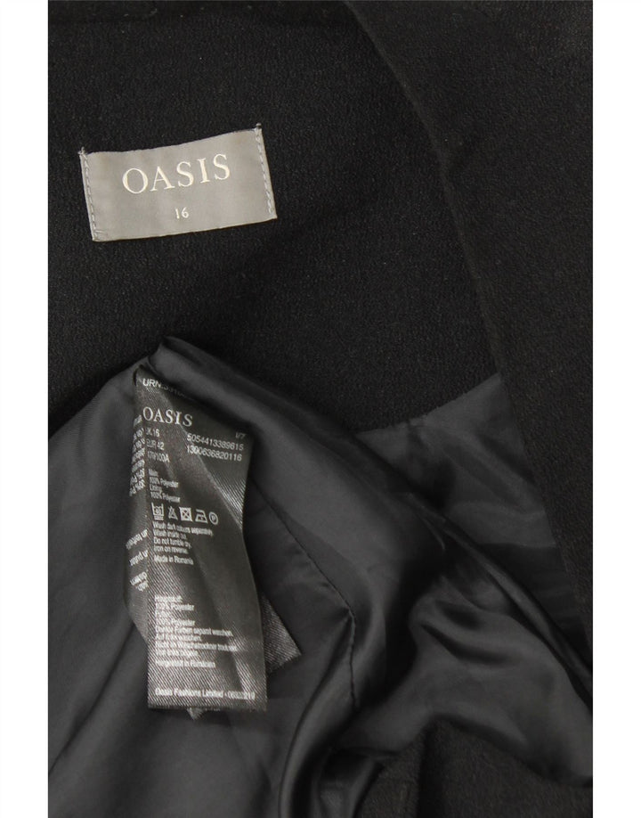 Jachetă Blazer pentru femei Oasis UK 16, mare, negru, poliester