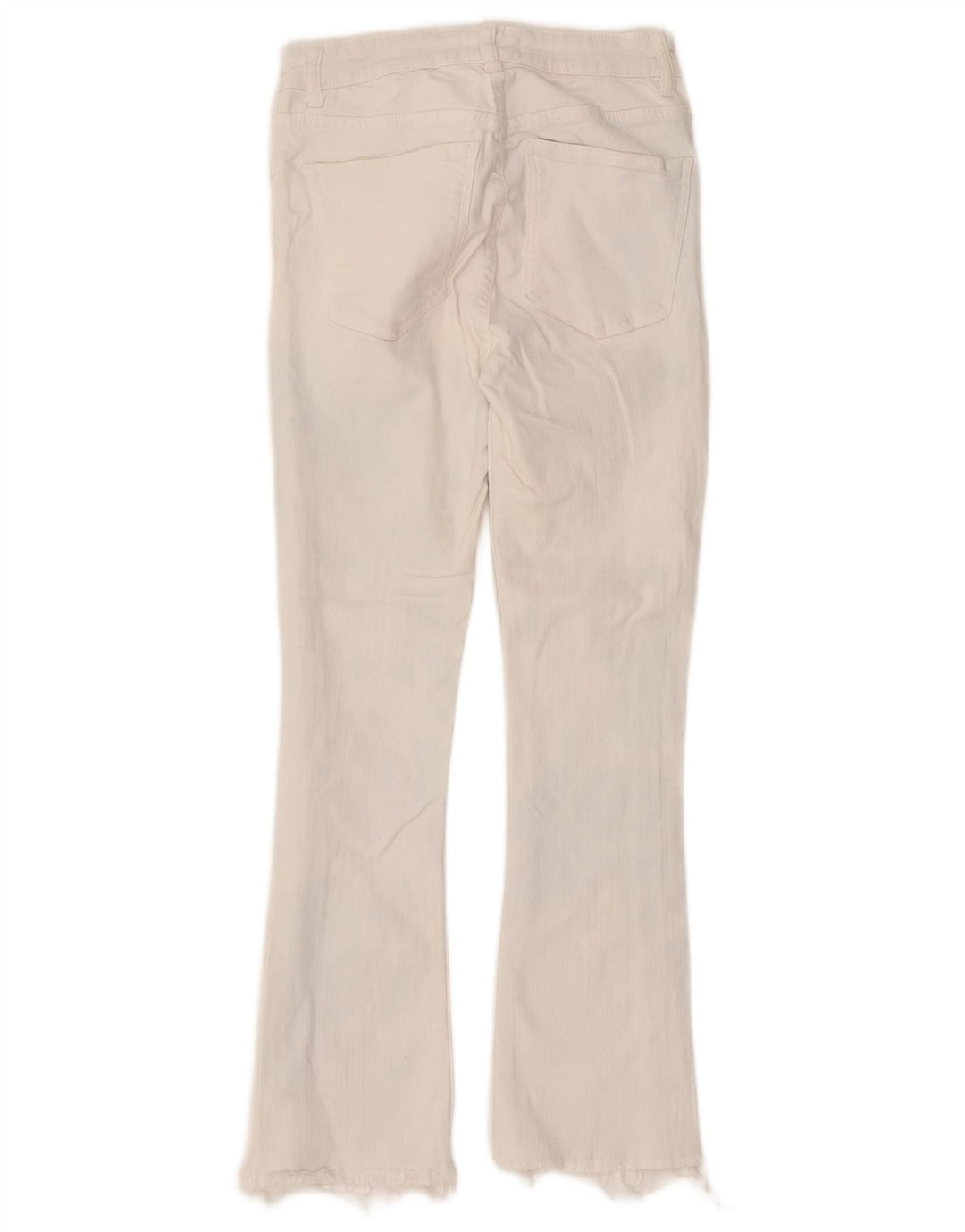 Blugi Zara Femei Bootcut EU 34 2XS L24 L26 Bumbac Alb