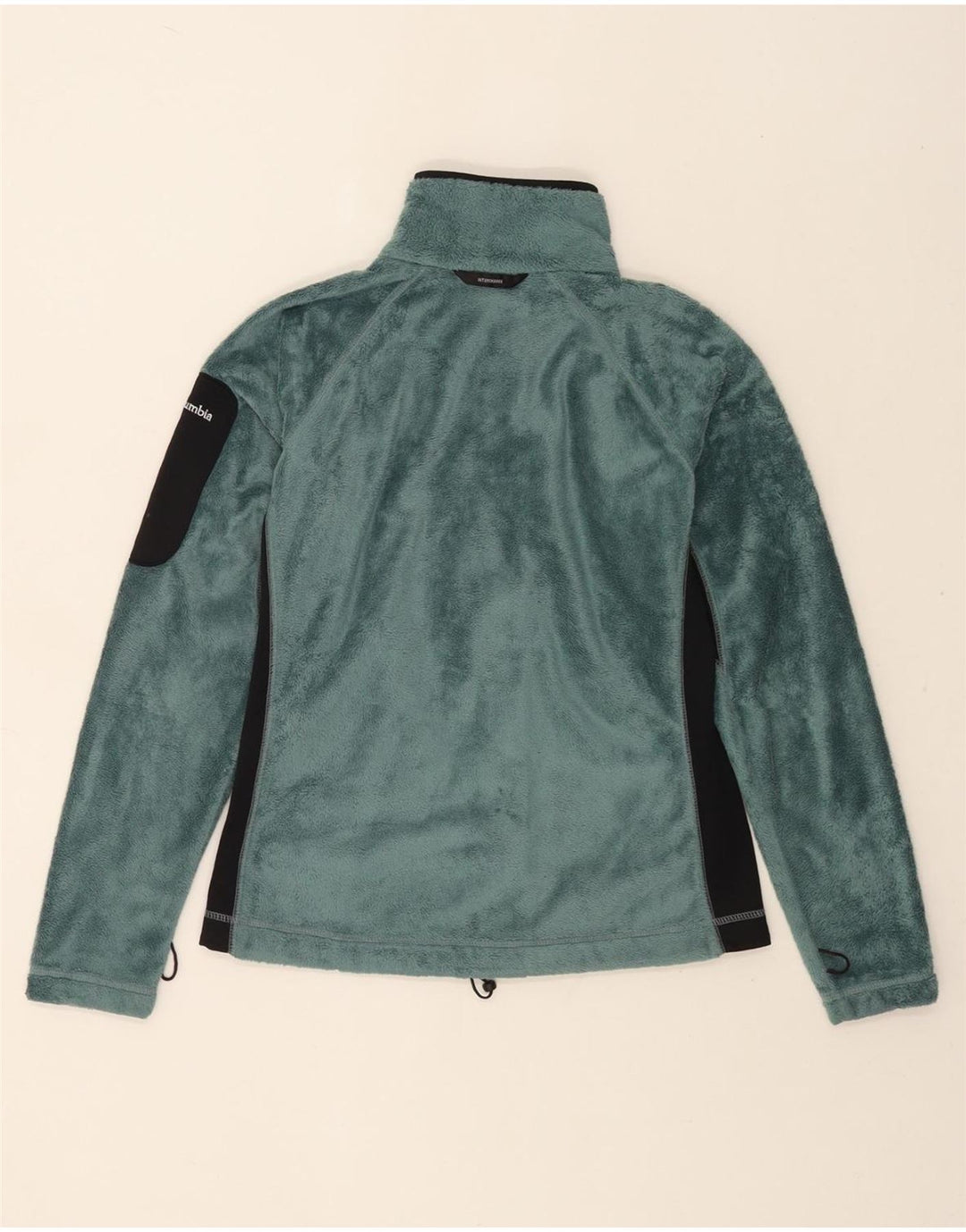 Jachetă fleece Columbia pentru femei UK 10, verde, poliester color bloc