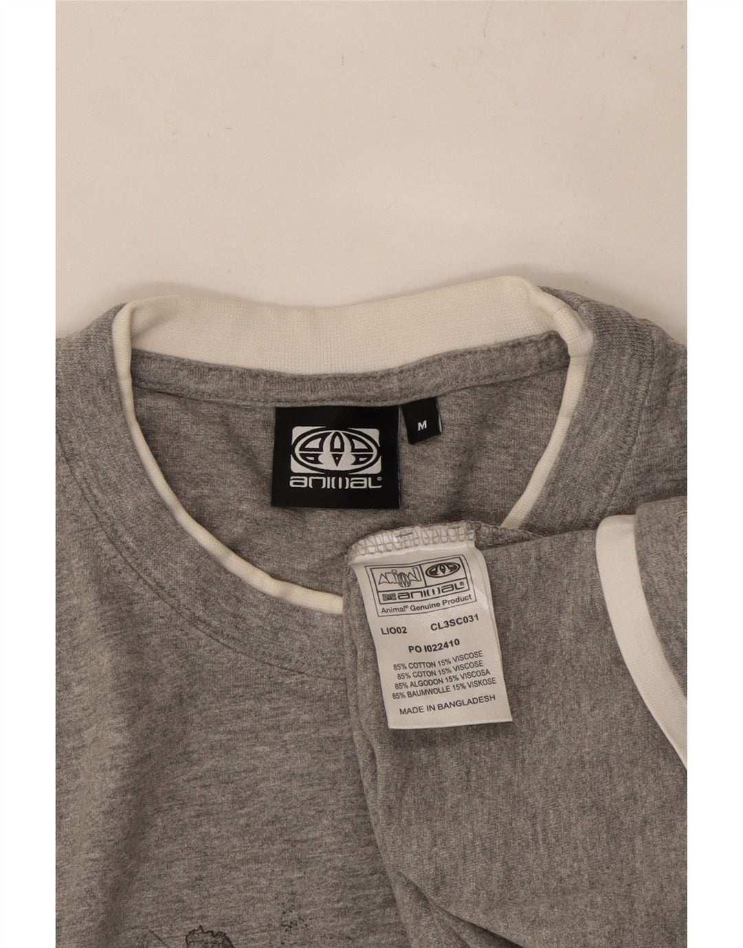 ANIMAL Tricou grafic pentru bărbați Top din bumbac gri mediu