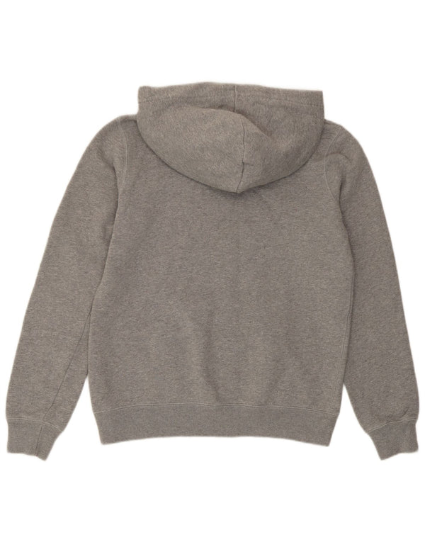 Jack Wills Pulover supradimensionat cu glugă cu grafic pentru femei UK 10 Small Gri Flecked