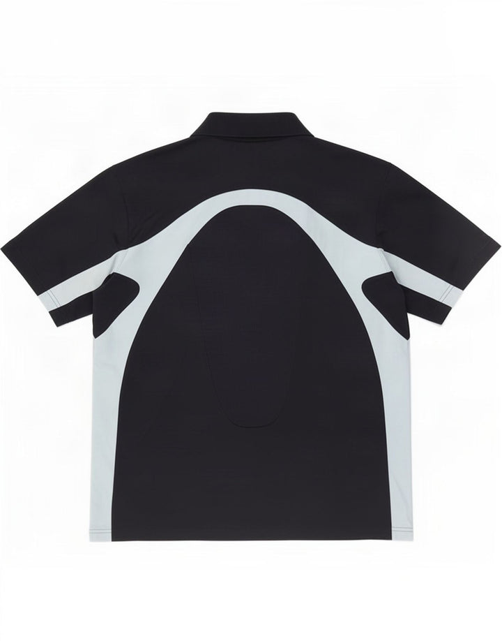 Tricou polo Adidas pentru bărbați, mare, negru, poliester color bloc
