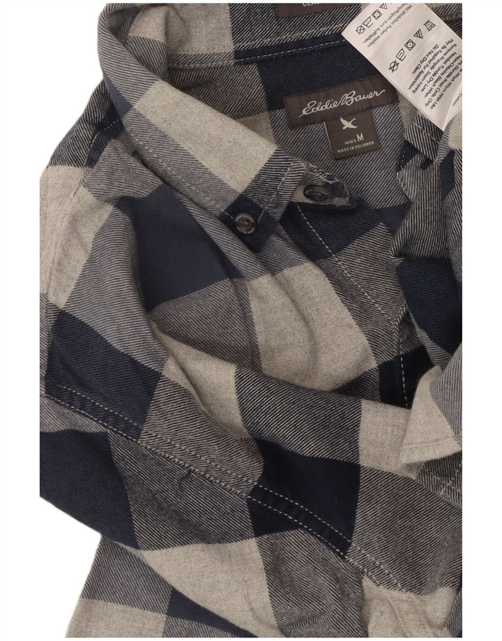 Cămașă de flanel pentru bărbați EDDIE BAUER, bumbac cu carouri bleumarin mediu