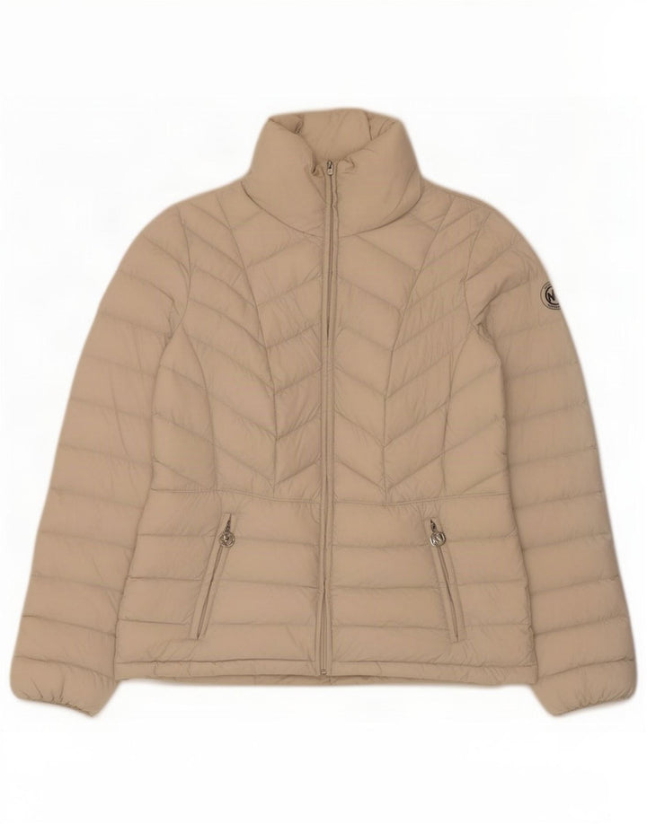 Jachetă căptușită pentru femei Michael Kors UK 10 Small Beige Nylon