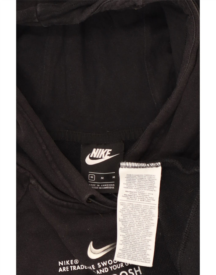 Jumper Nike pentru femei Swoosh Graphic Oversized Hoodie UK 14 Medium Negru