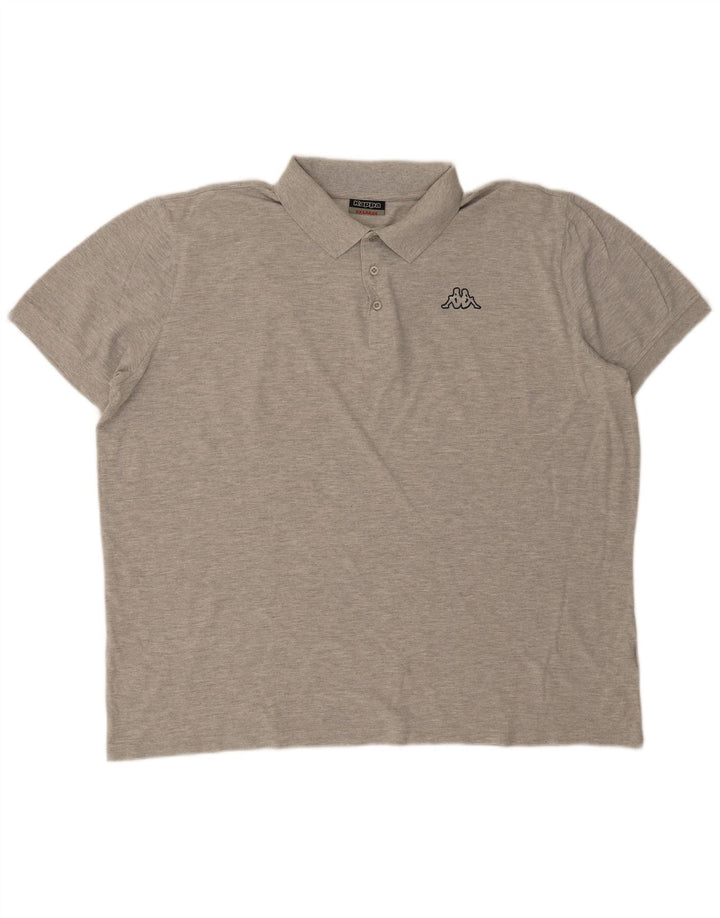 KAPPA Mens Polo Shirt 2XL Grey Cotton