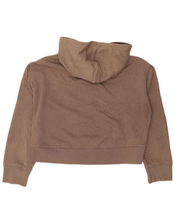 Pulover cu glugă supradimensionat pentru femei Zara UK 10 mic, gri bumbac