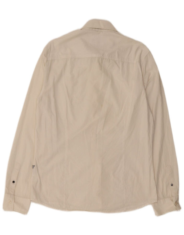 Cămașă pentru bărbați Guess Slim Fit, mare, albă