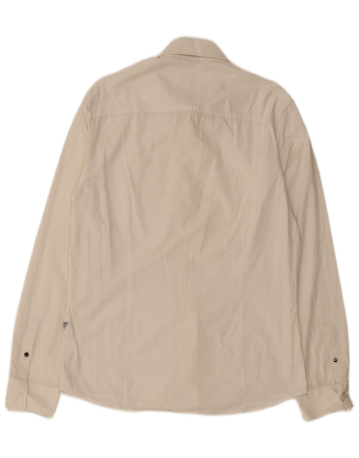 Cămașă pentru bărbați Guess Slim Fit, mare, albă