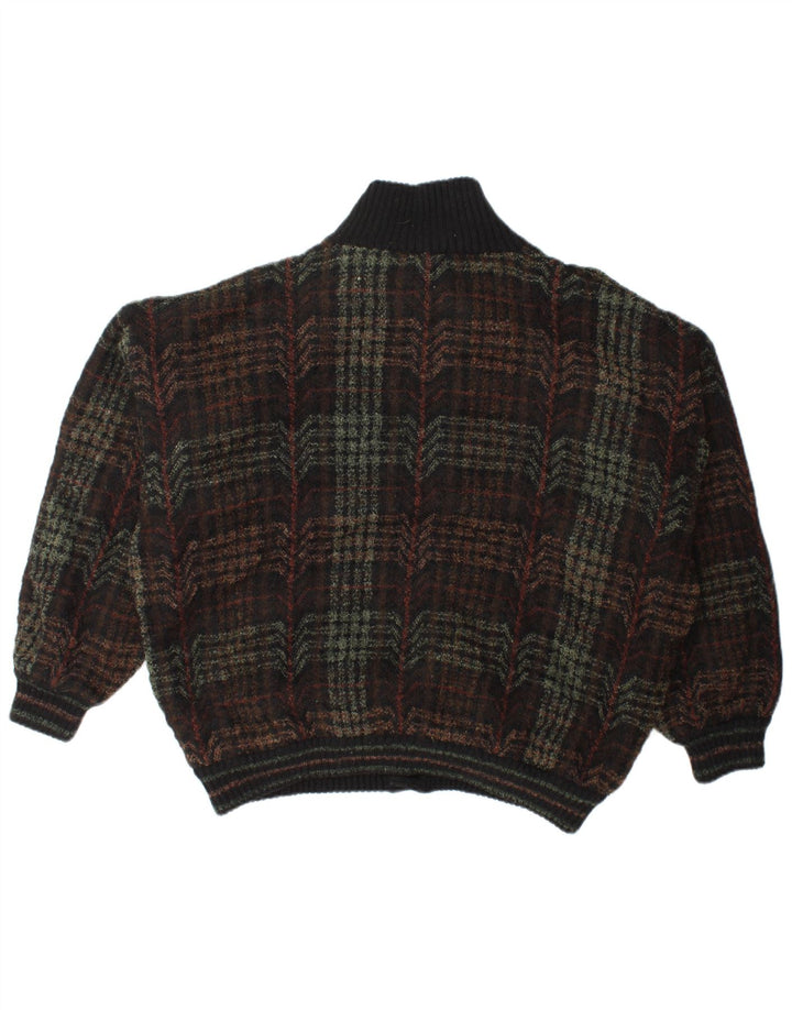 Jachetă bomber din tricot pentru bărbați Lancetti UK 40, verde, mare