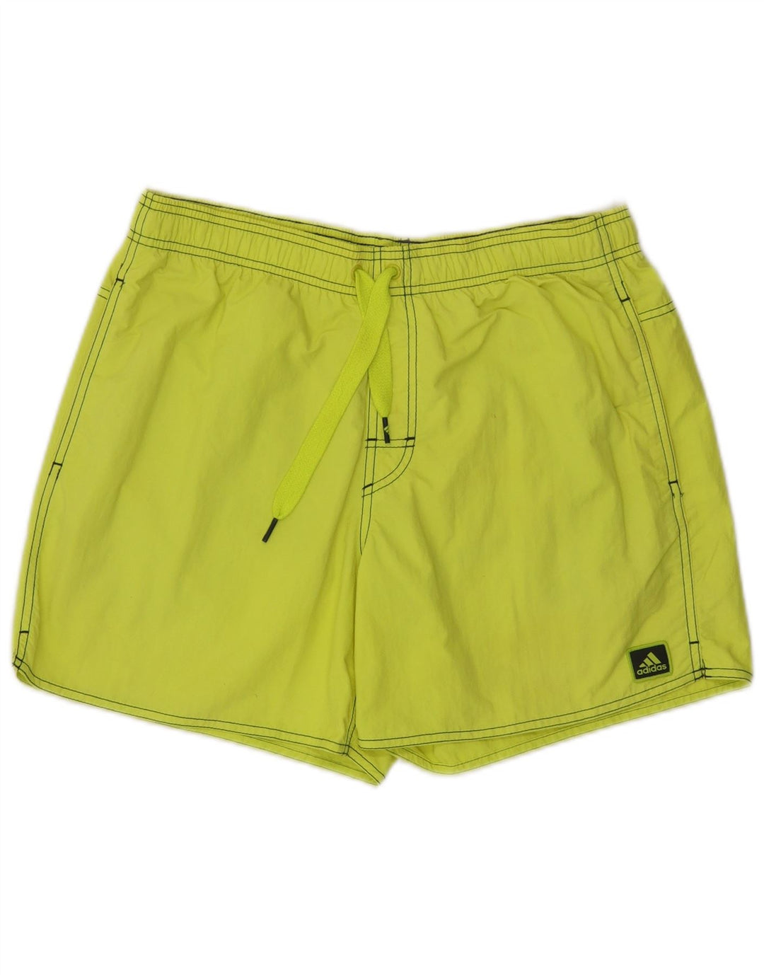 Pantaloni scurți de înot Adidas pentru bărbați, nailon verde mediu