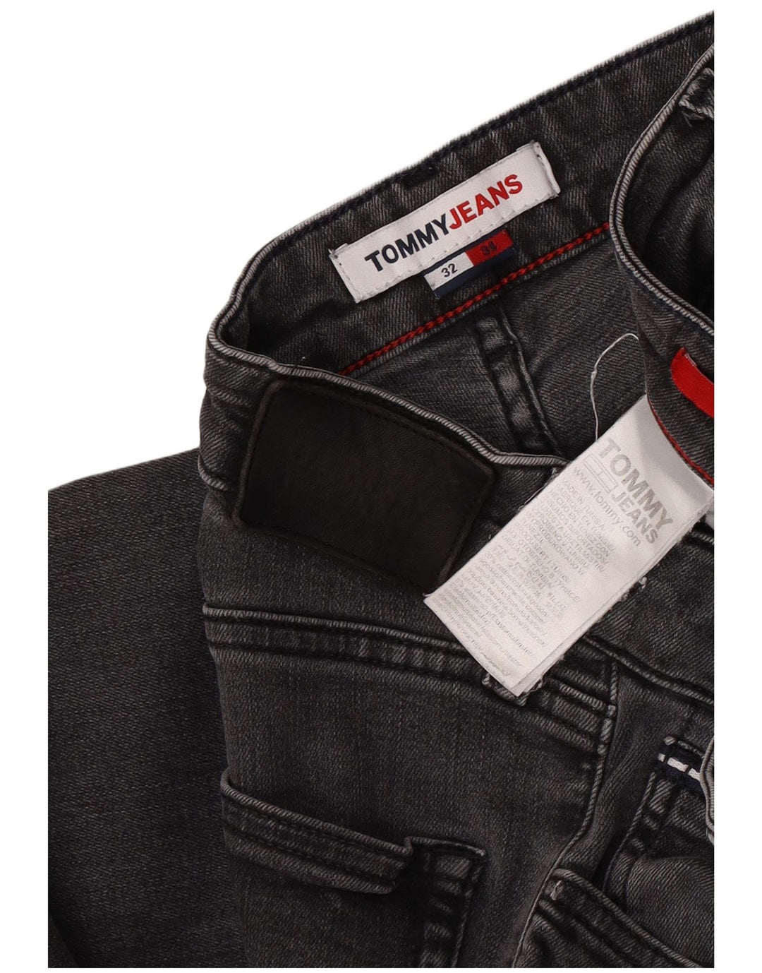 Blugi slim pentru femei Tommy Hilfiger W32 L34 bumbac negru