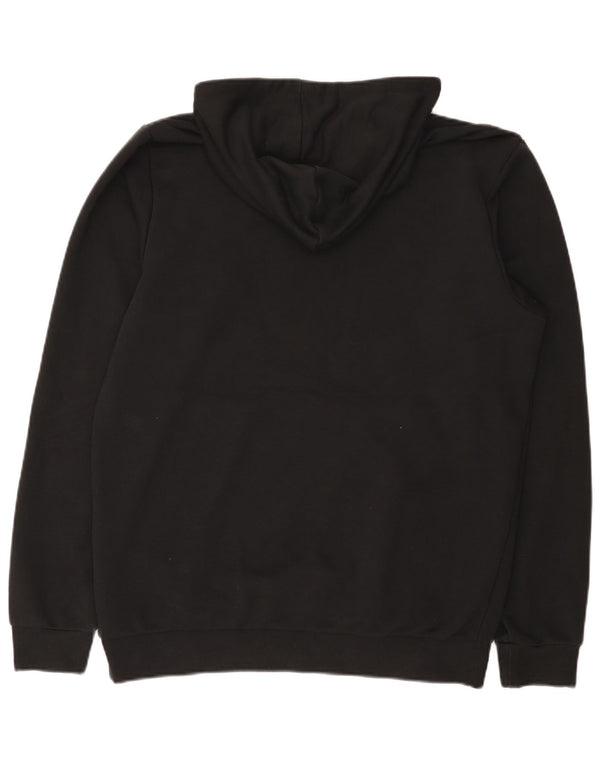 Pulover Adidas pentru bărbați cu glugă grafic UK 44/46 mare, negru, bumbac