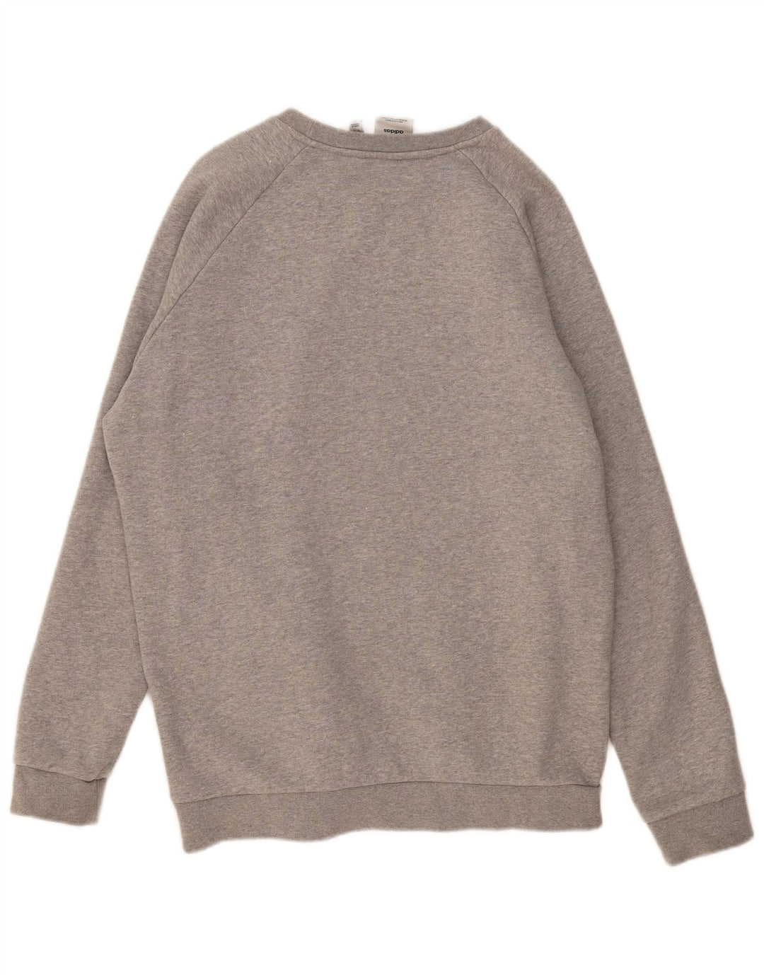 Hanorac pentru bărbați ADIDAS Pulover mare, gri, bumbac cu pete