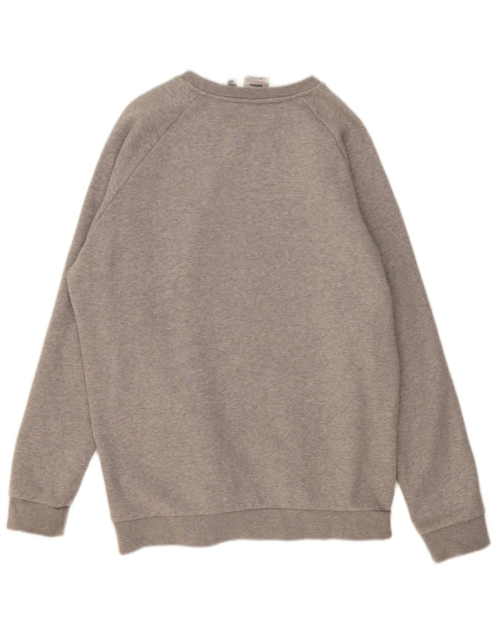 Hanorac pentru bărbați ADIDAS Pulover mare, gri, bumbac cu pete