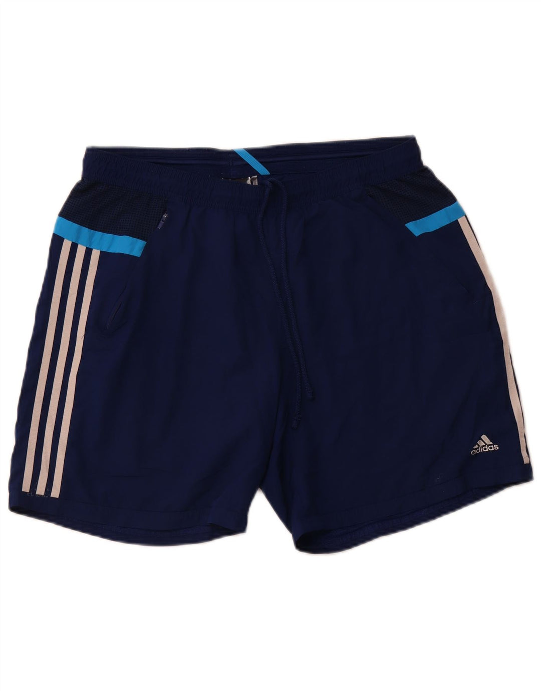 Pantaloni scurți sport Climacool ADIDAS pentru femei UK 16 Poliester albastru mare