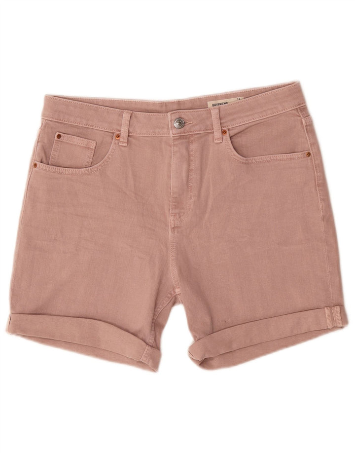 Pantaloni scurți din denim pentru femei Marks & Spencer UK 12 Medium W30 Bumbac roz