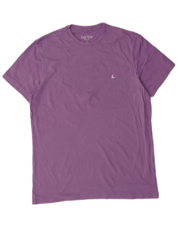 JACK WILLS Tricou cu croiala clasică pentru bărbați Top din bumbac violet mediu