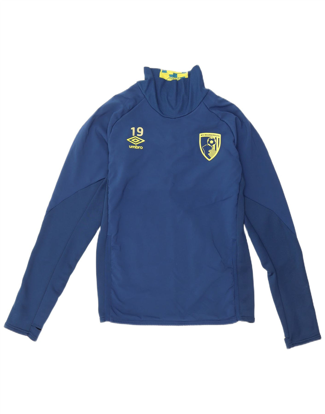 Top grafic Umbro pentru bărbați, cu mânecă lungă, mic, bleumarin