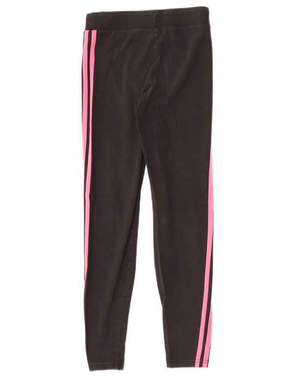 Leggings pentru fete Adidas 11-12 ani bumbac negru