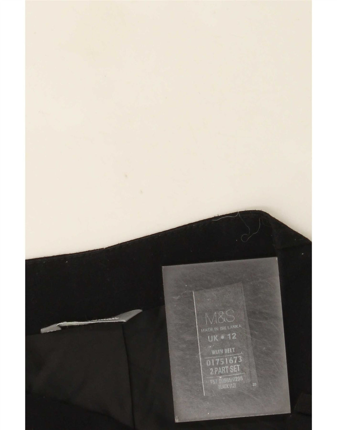 Fusta mini pentru femei Marks & Spencer UK 12 Medium W30 Poliester negru