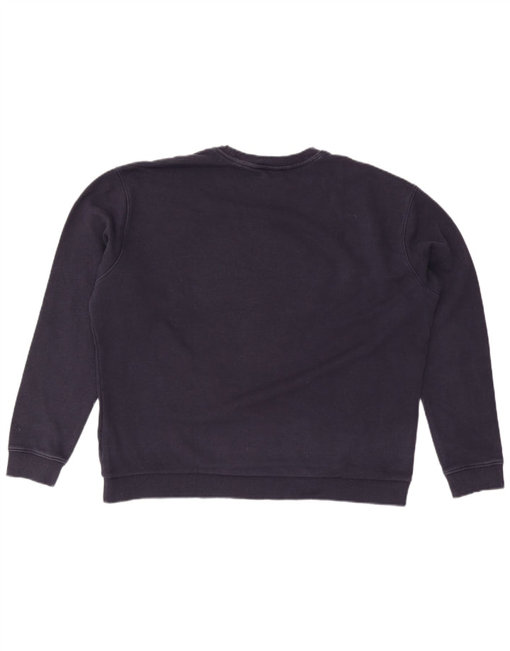 TED BAKER Hanorac supradimensionat pentru femei Pulover Mărimea 4 Mare Albastru Marin Floral