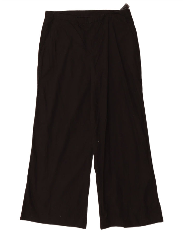 MASSIMO DUTTI Pantaloni chino pentru femei cu picioare largi EU 40 Medium W30 L29 Negru